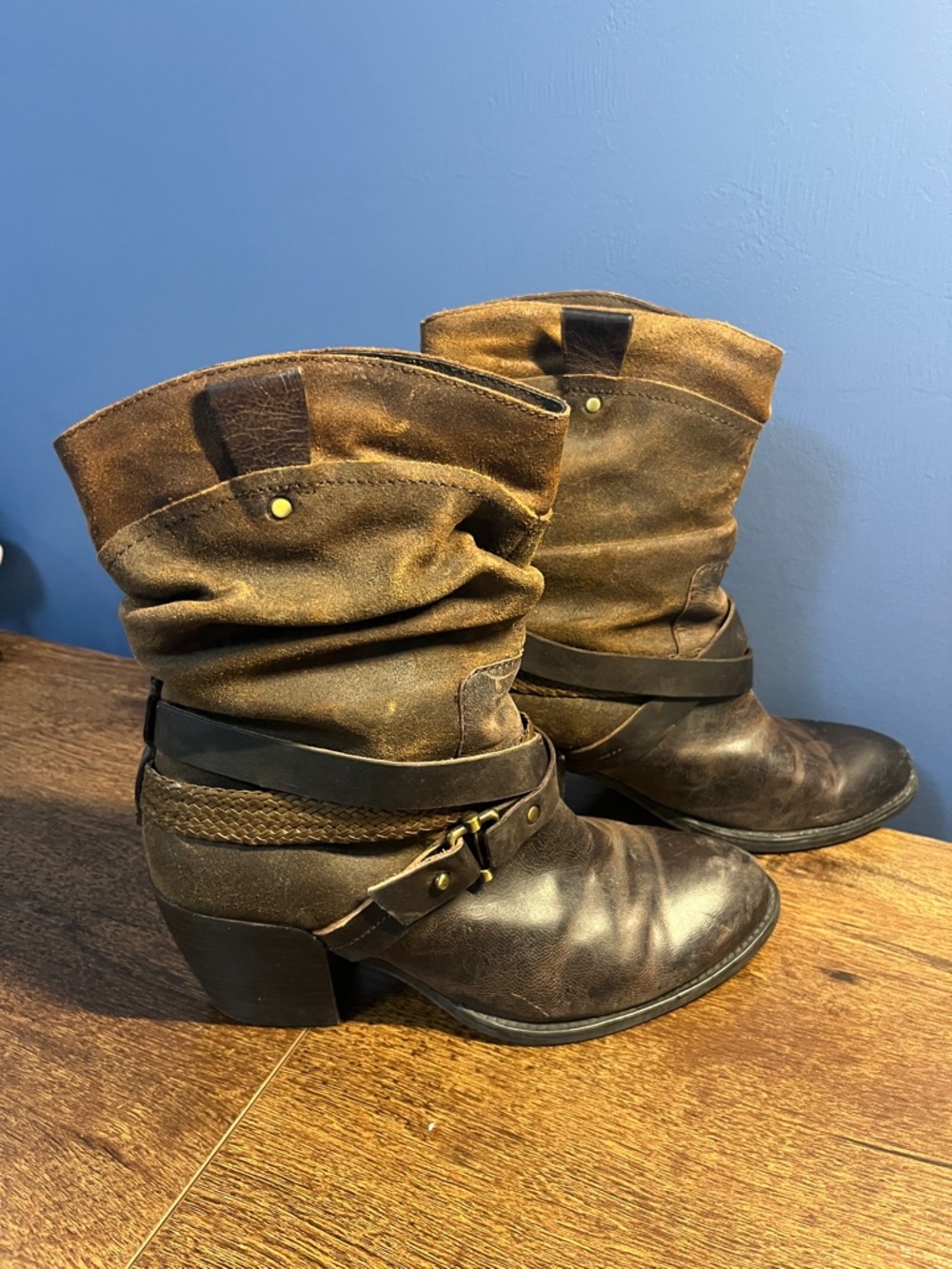Off The Beaten Track Hay (OTBT) Ride Distressed Leather Boots